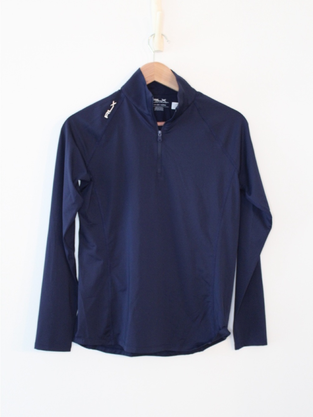 RLX Ralph Lauren Womens Navy Blue Golf 1/4 zip up
